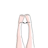 あしくびを左右にゆらす1