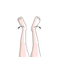 あしくびを左右にゆらす2