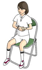 前後に押し合い